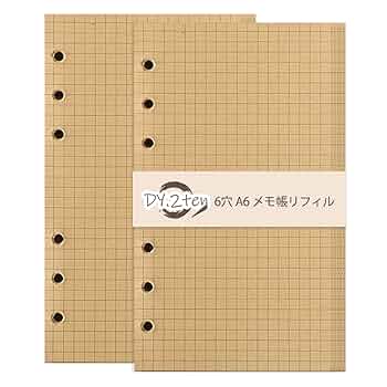 A6リフィル menu 6color saving ② 1800円 システム手帳リフィル 罫線メモ B7 60枚 ×10セット